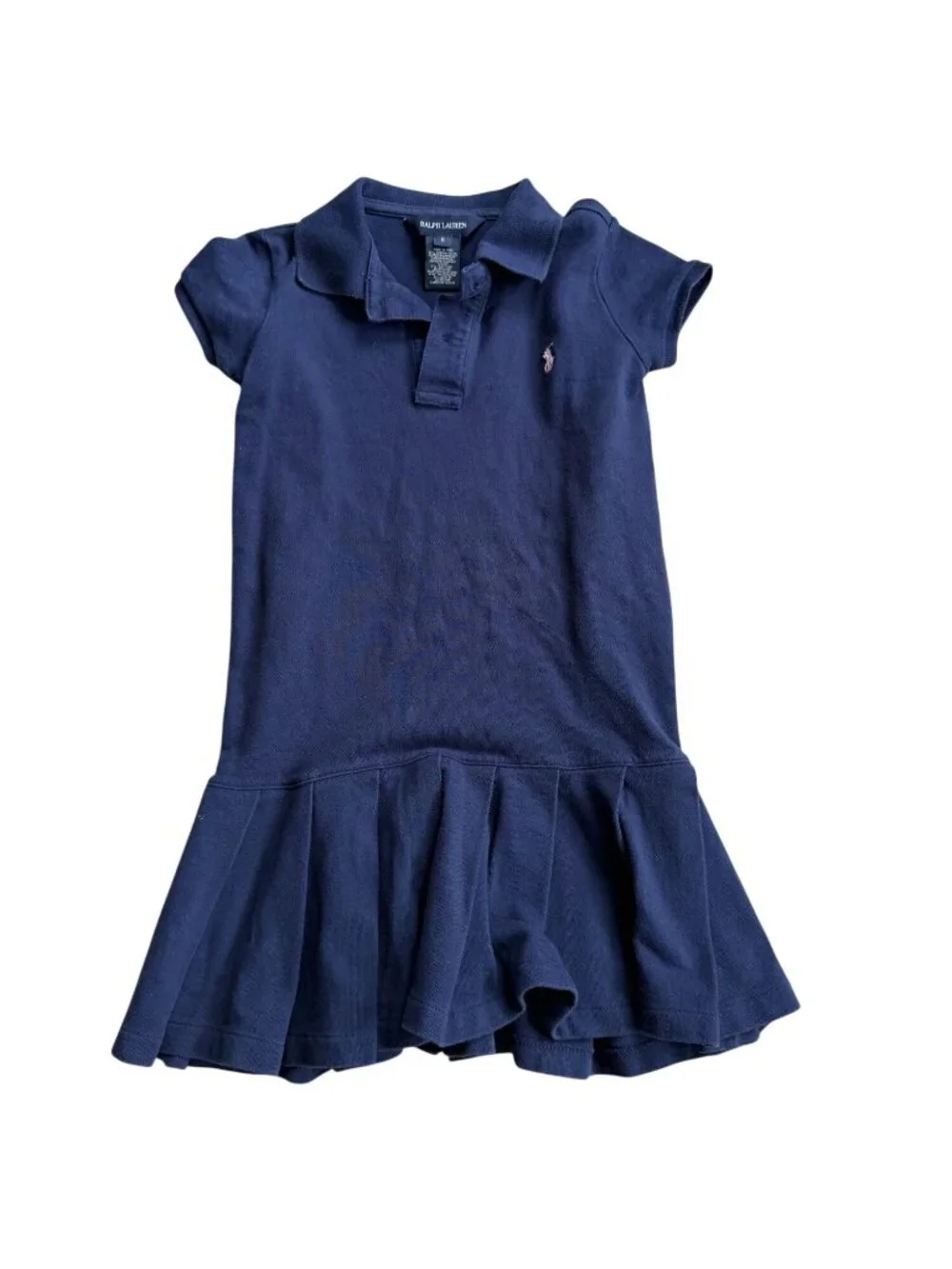 RALPH LAUREN Girls Navy Blue Dress Size 6